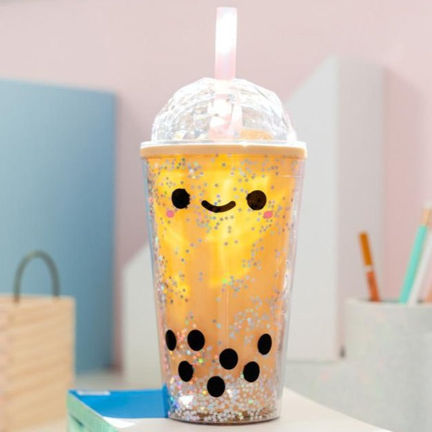 Boba Tea Tumbler: Reusable cup that always looks filled with bubble tea.
