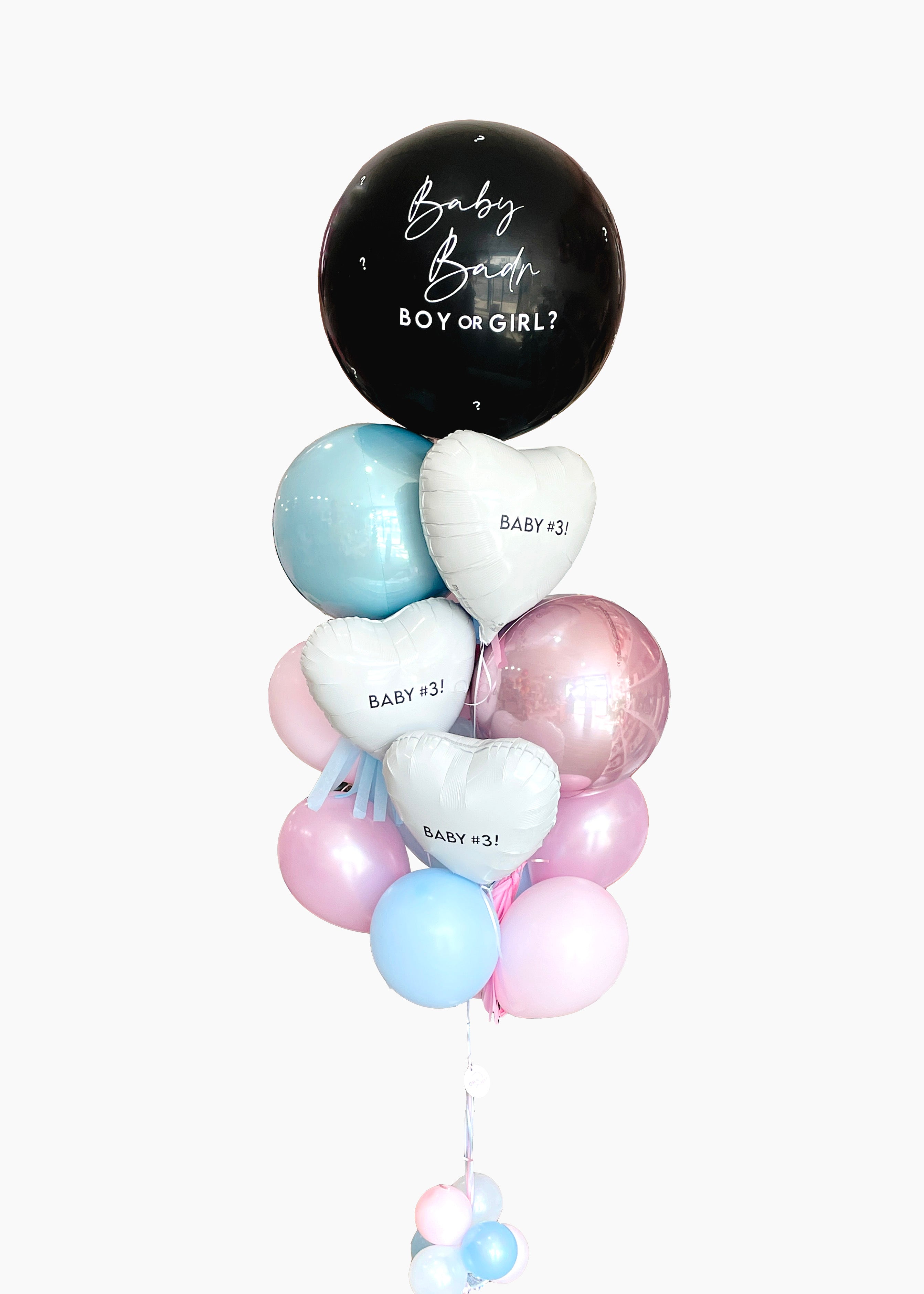 Gender Reveal Custom Balloongram – Oh Shiny!