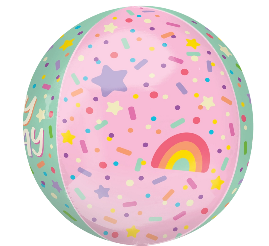 Ice Cream Party Birthday Orb Balloon