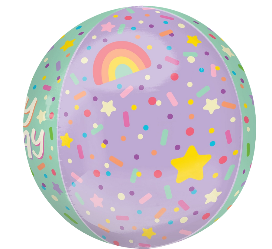 Ice Cream Party Birthday Orb Balloon