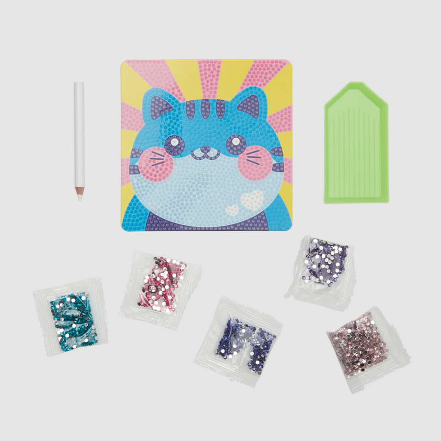 Cutesy Cat Razzle Dazzle DIY Gem Art Kit