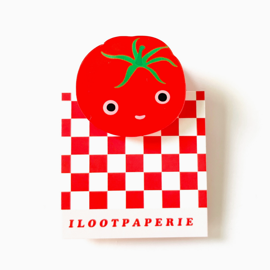 Happy Tomato Clear Acrylic Clip