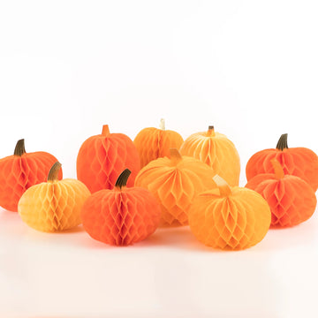 Honeycomb Pumpkins (Set of 10)