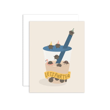 Let's Partea Boba Birthday Card