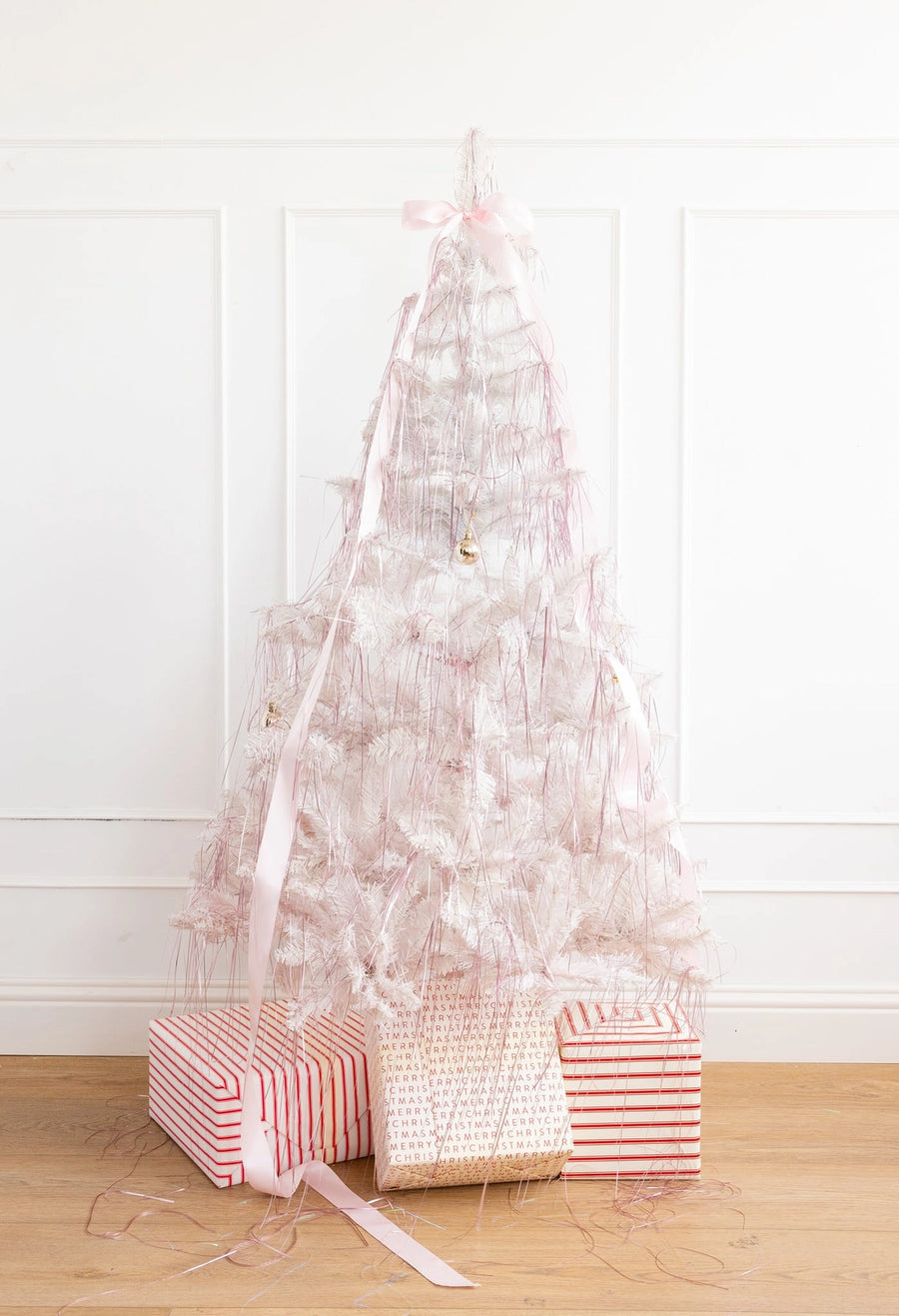 Pink Metallic Tree Tinsel