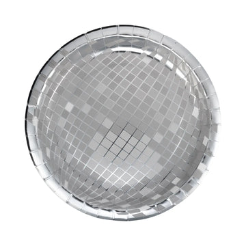 Silver Disco Plates