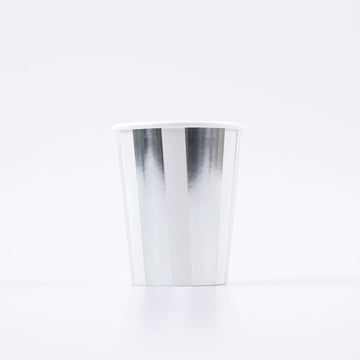 Silver Striped Cups