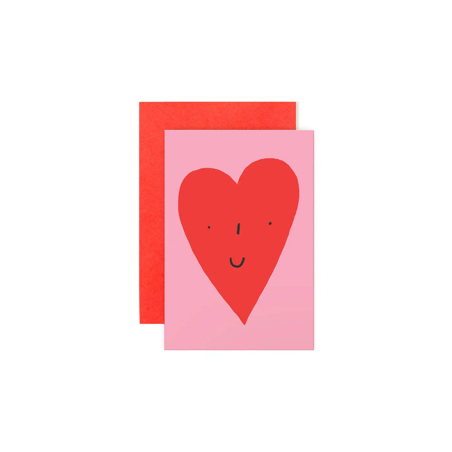 Smiley Heart Mini Note Card