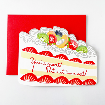 Sweet But Not Too Sweet Cake Card