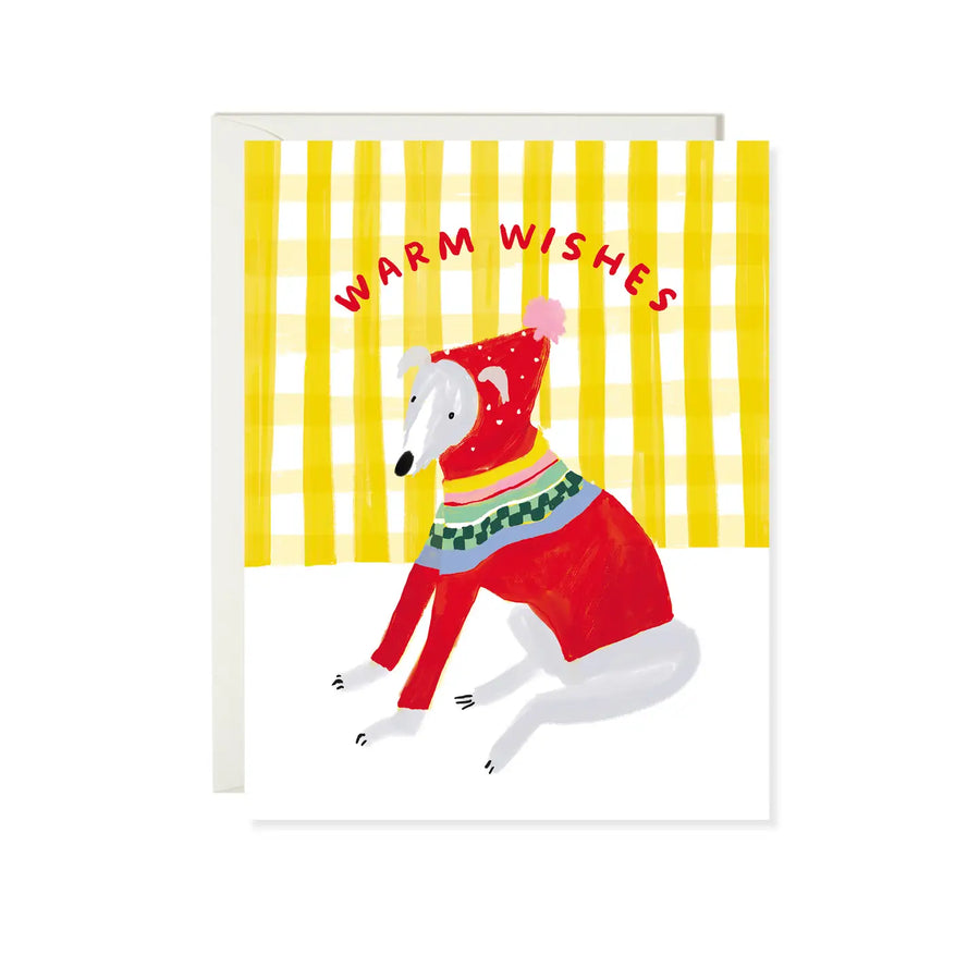 Warm Whippet Wishes Card