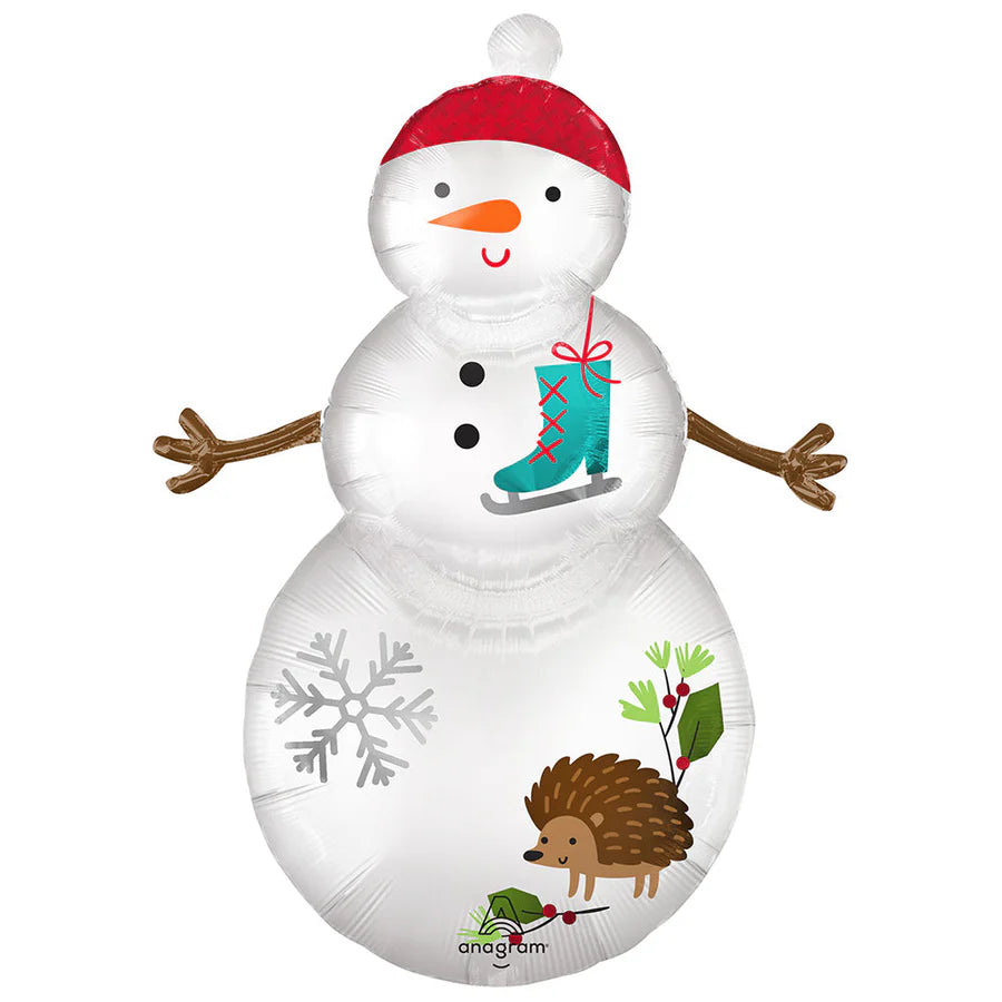 Woodland Snowman Balloon