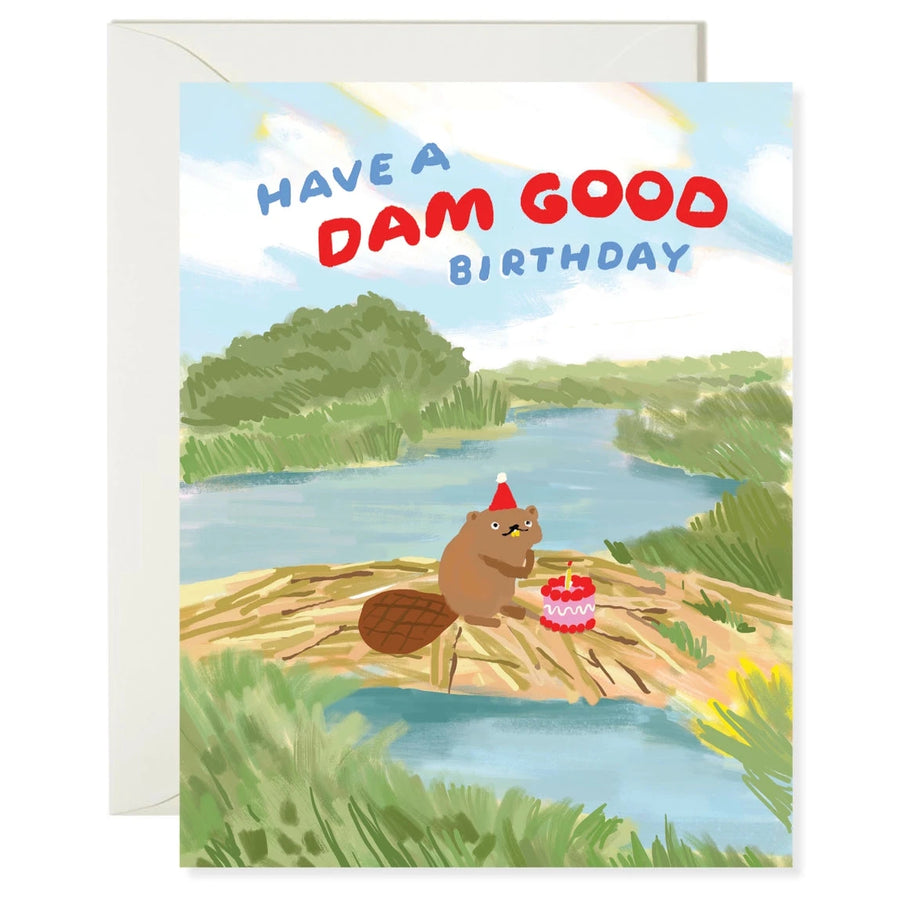 Dam Good Beaver Birthday Card