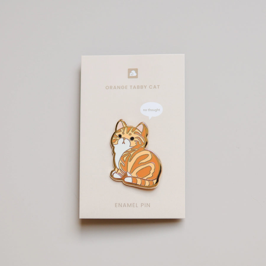 Orange Tabby Cat Enamel Pin