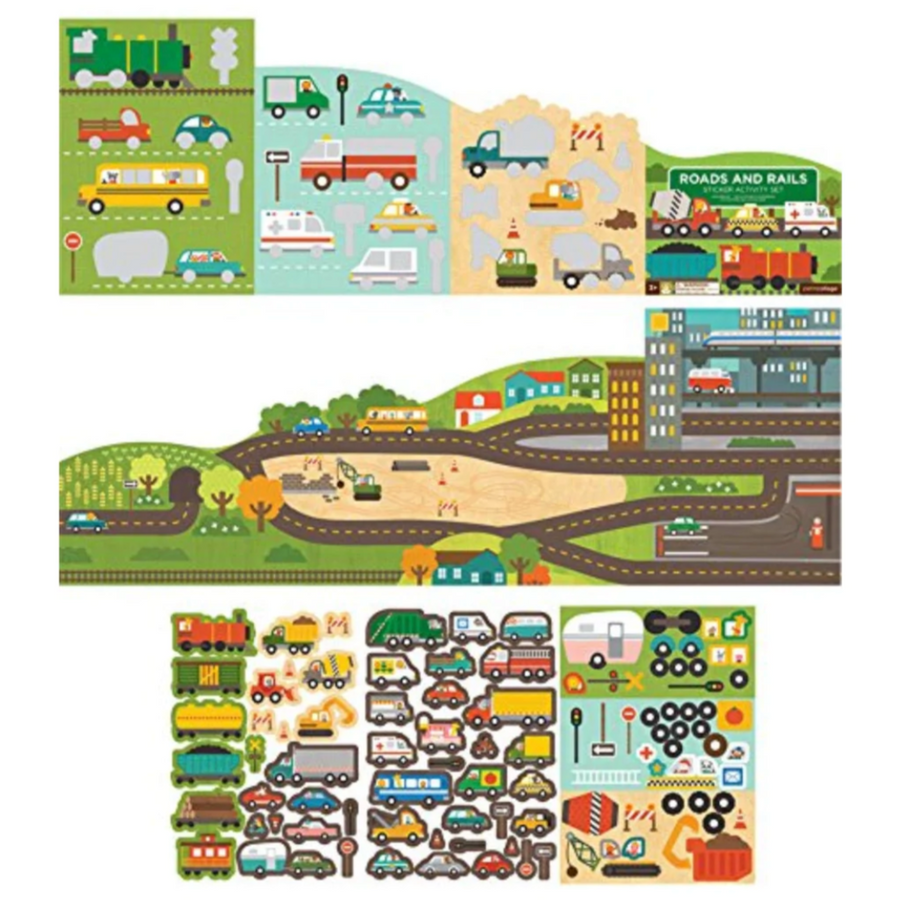 Roads and Rails Sticker Activity Set